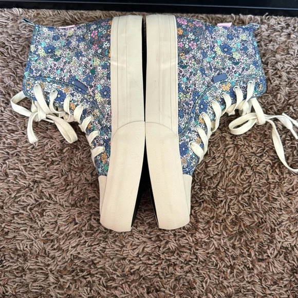 Zara Floral High Tops Size 39 (8.5 USA) - Picture 2 of 9